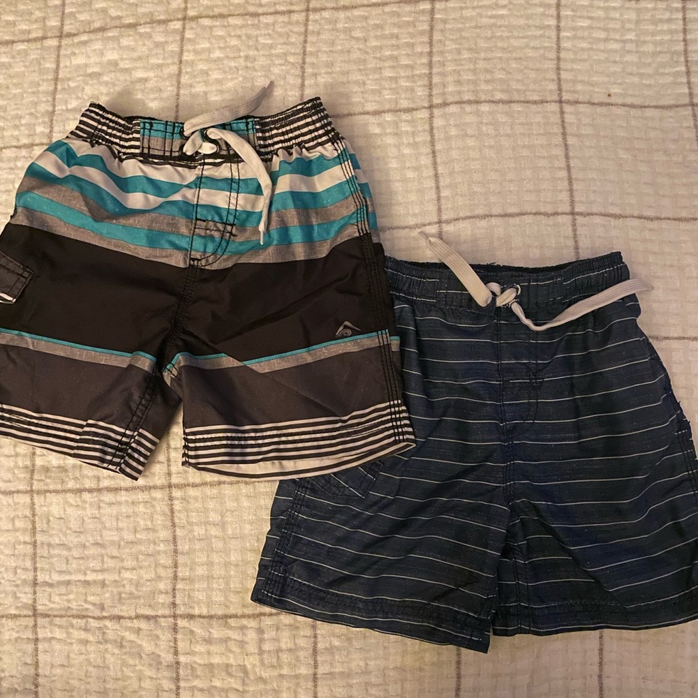 Striped Boys Swim Shorts Set